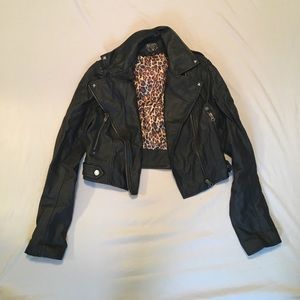 Black moto jacket