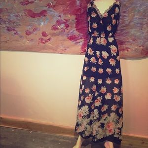 Cotton Candy Floral Sheer Maxi Dress