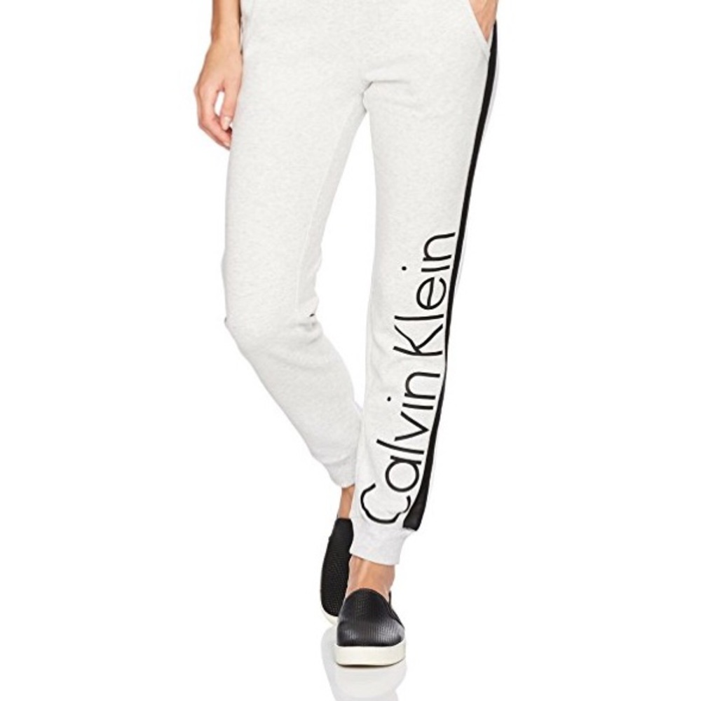 CK Performance Track Stripe Logo Fleece Jogger