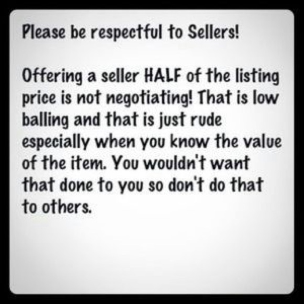 No LOW BALLING YOU WILL BE BLOCKED!!!