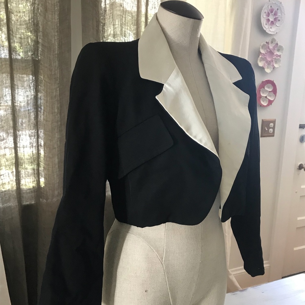 Vintage YSL Cropped Blazer ✨sold✨ - Picture 4 of 7