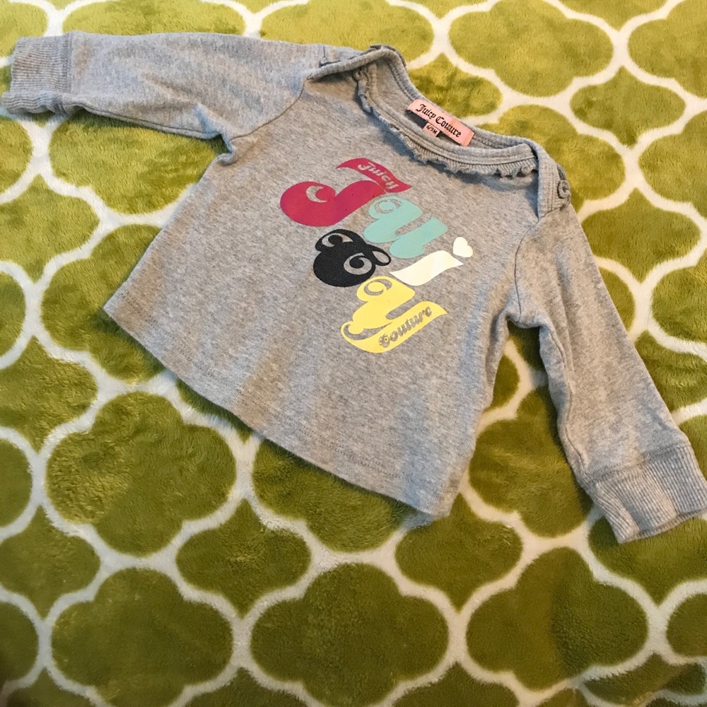Juicy Couture Long Sleeve T-shirt size 6/9 months