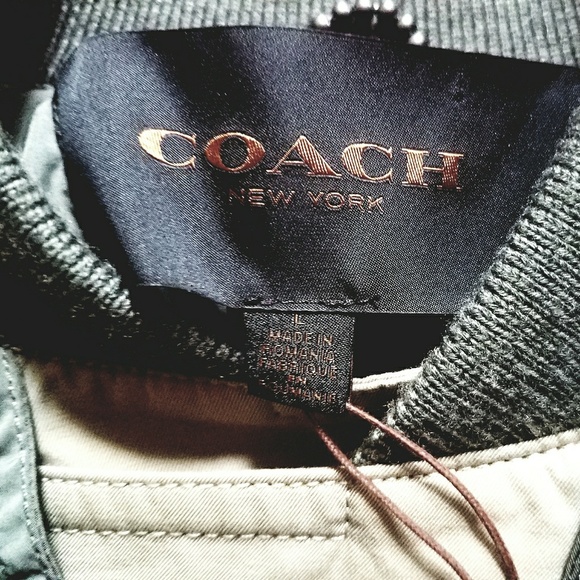 NWT Coach Olive/Khaki Bmbr Jacket - Picture 2 of 7