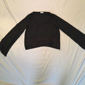 Bell sleeve crop top