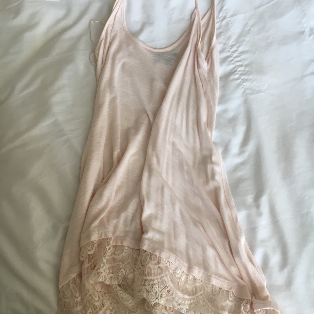 Light Pink Lace Slip Dress