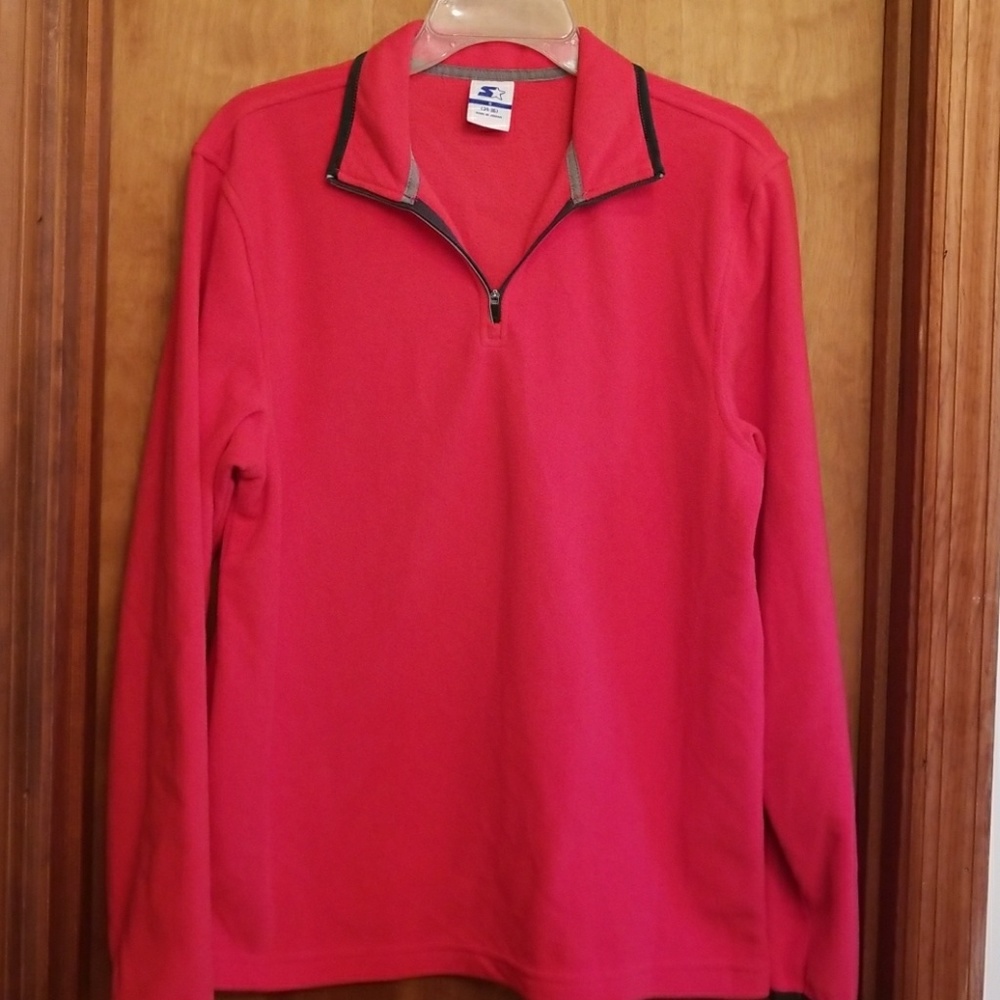 Set of *Two* Men's Starter 1/4 zip fleece shirts