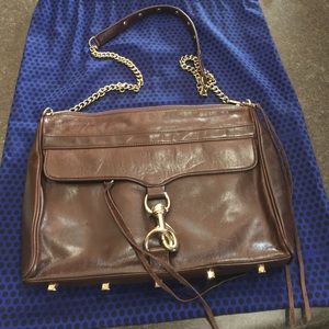 Dark brown Rebecca minkoff Mac daddy bag