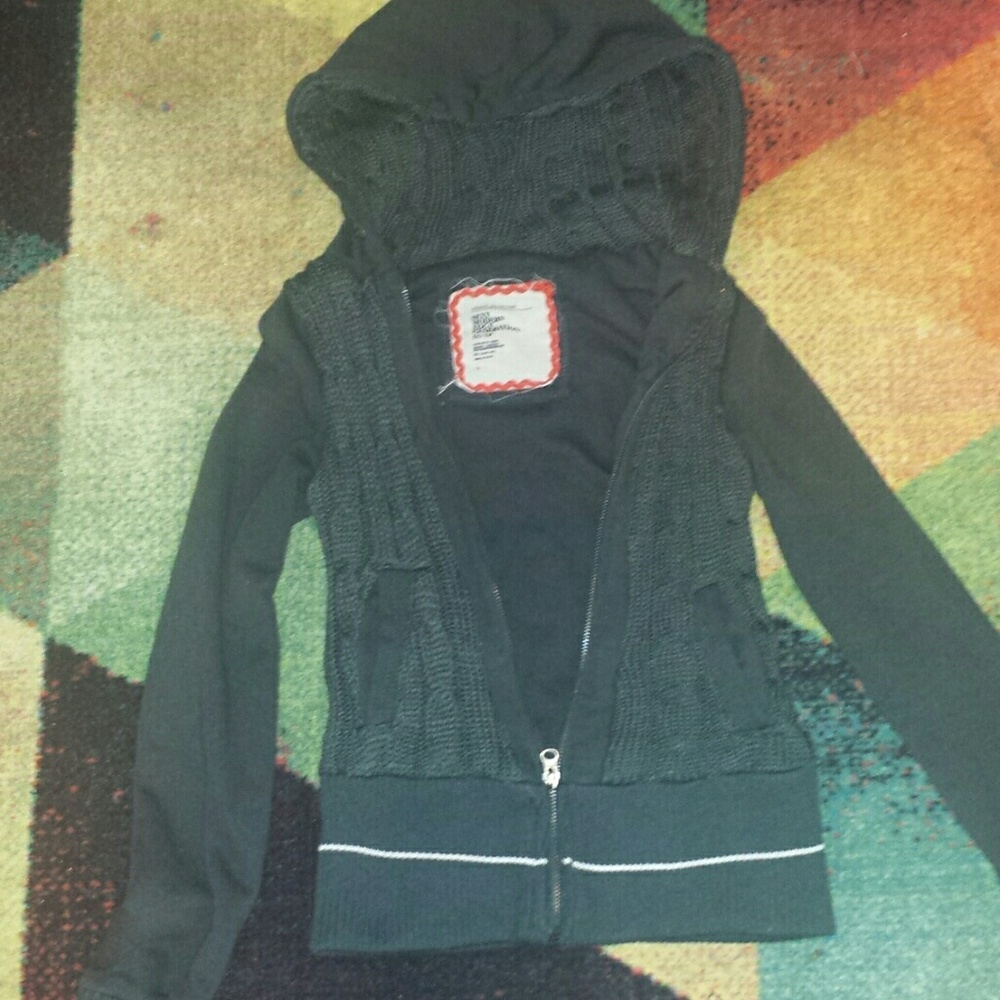 Charcoal zip up hoodie
