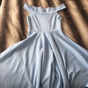 Baby blue midi dress