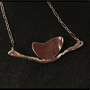 CBL Jewelry - Azurite “bird on a branch” sterling necklace CBL Jewelry - Azurite “bird on a branch” sterling necklace