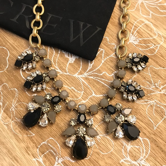 J. Crew Jewelry - J.CREW crystal and carved stone necklace