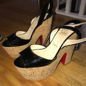 Christian Louboutin cork platform sandals size 40 Christian Louboutin cork platform sandals size 40