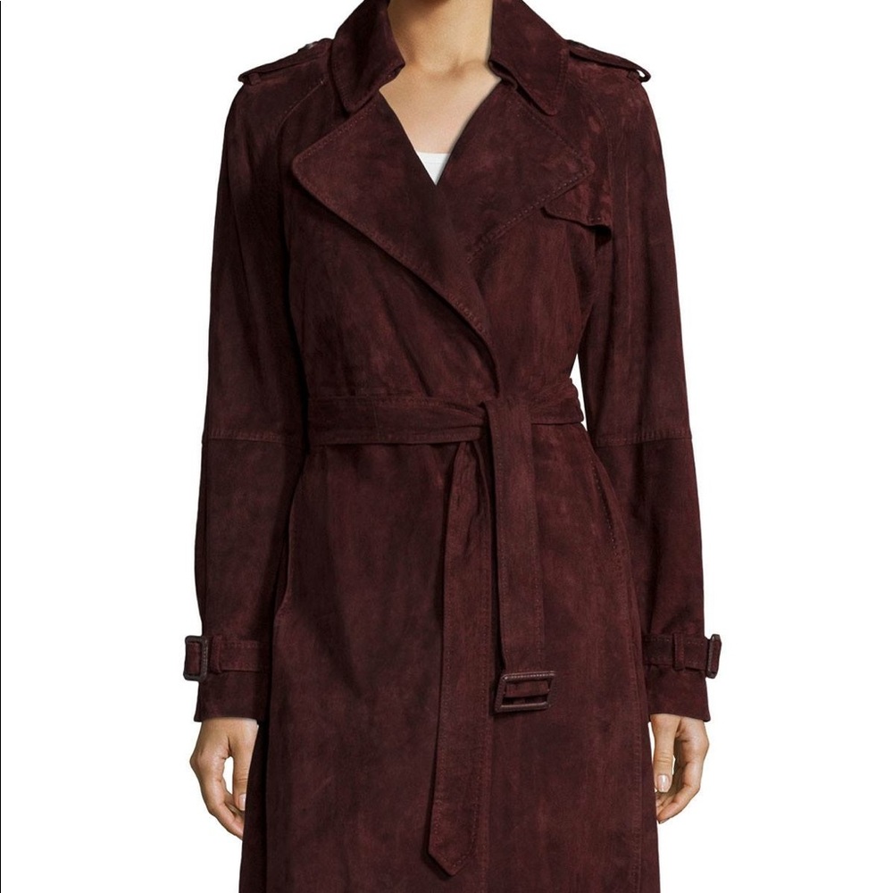 Diane von Furstenberg brand new maroon coat