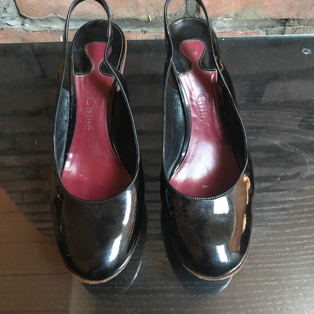 Patent Leather Chloe Slingbacks