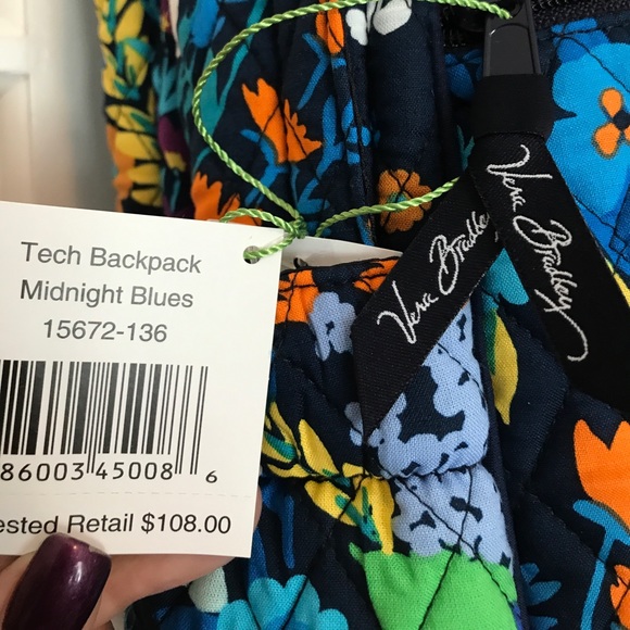 LAST 5🌟- Vera Bradley Midnight Blues Tech Bcpk - Picture 4 of 8