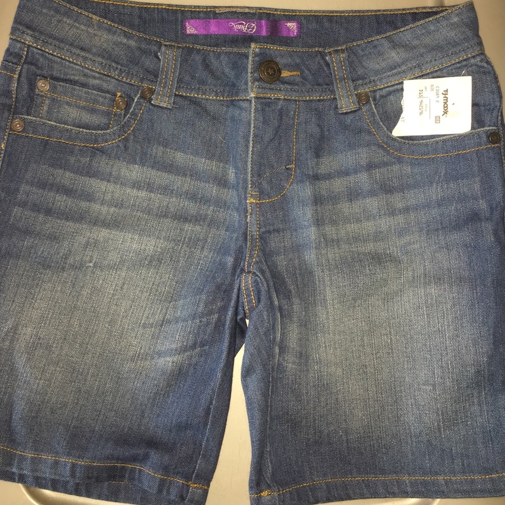 C Pink Denim Jean Shorts Junior Size 7