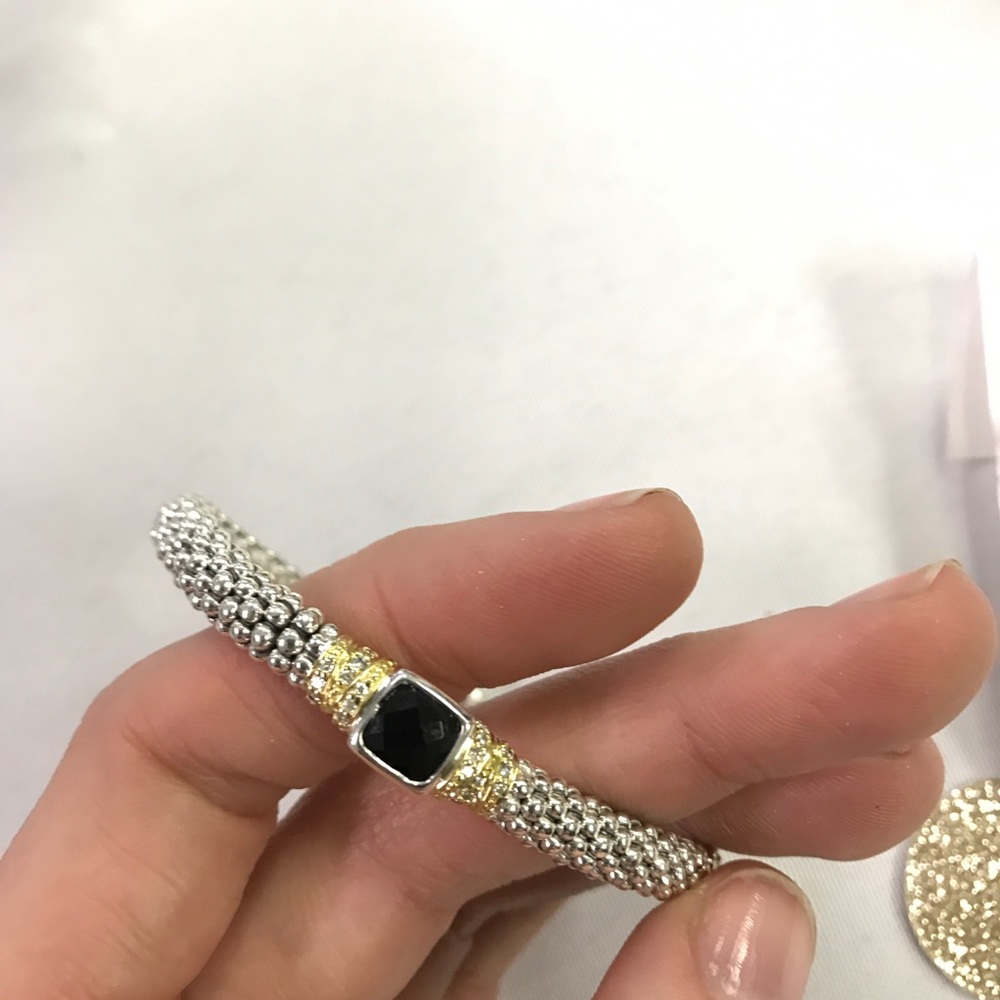 LAGOS Embrace Noir Sterling Silver Bracelet