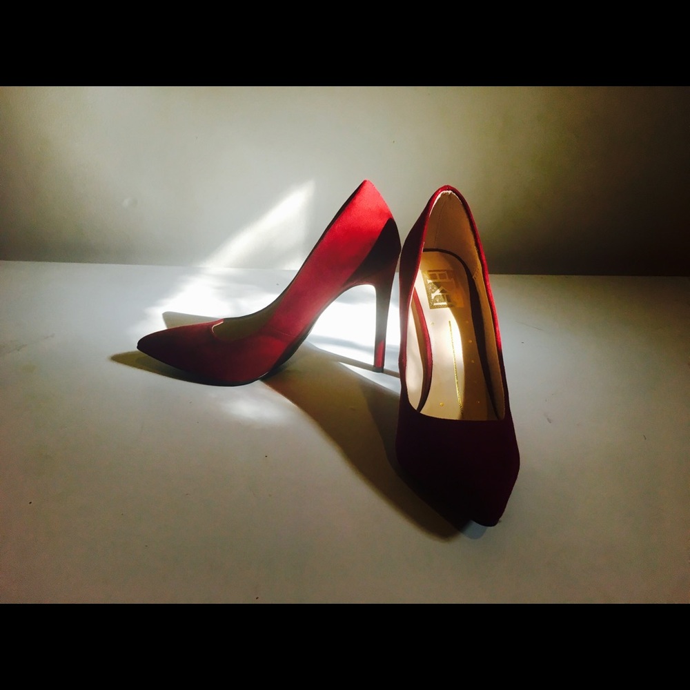 Faux Suede Pumps