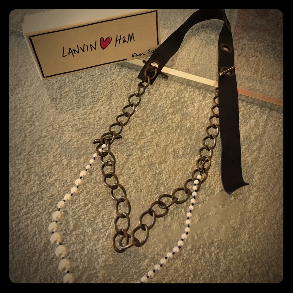 Lanvin x H&M Pearl/Chain Necklace and/or Belt