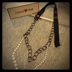 Lanvin x H&M Pearl/Chain Necklace and/or Belt