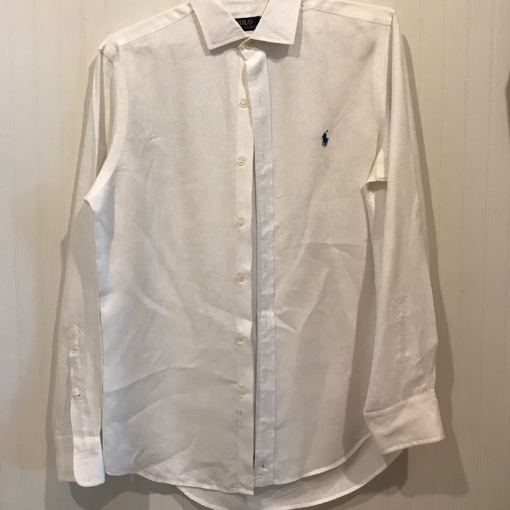Ralph Lauren White Linen men’s shirt