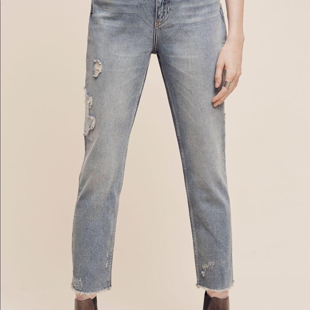Pilcro Tilde Ultra High-Rise Cropped Jeans