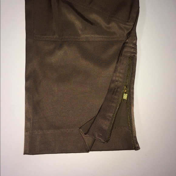 Cache Brown Shiny Cargo Pants - Picture 5 of 8