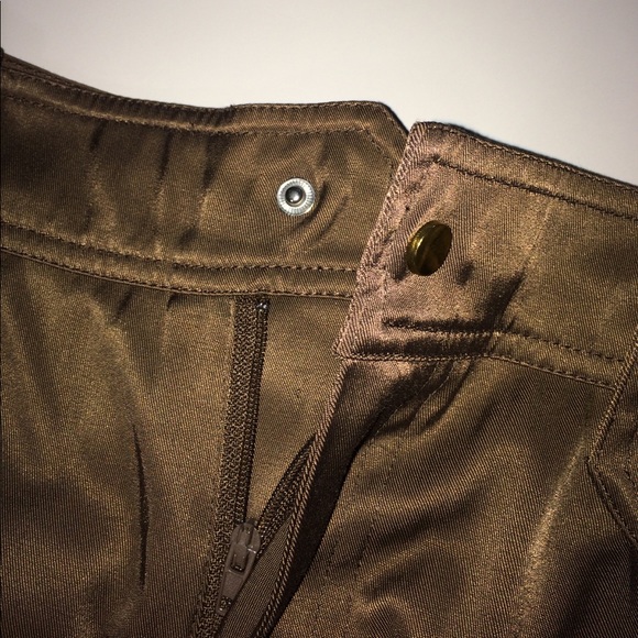 Cache Brown Shiny Cargo Pants - Picture 7 of 8