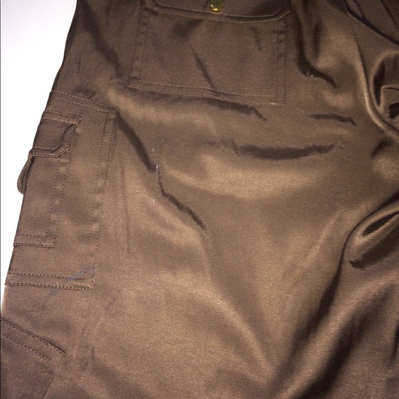 Cache Brown Shiny Cargo Pants - Picture 8 of 8