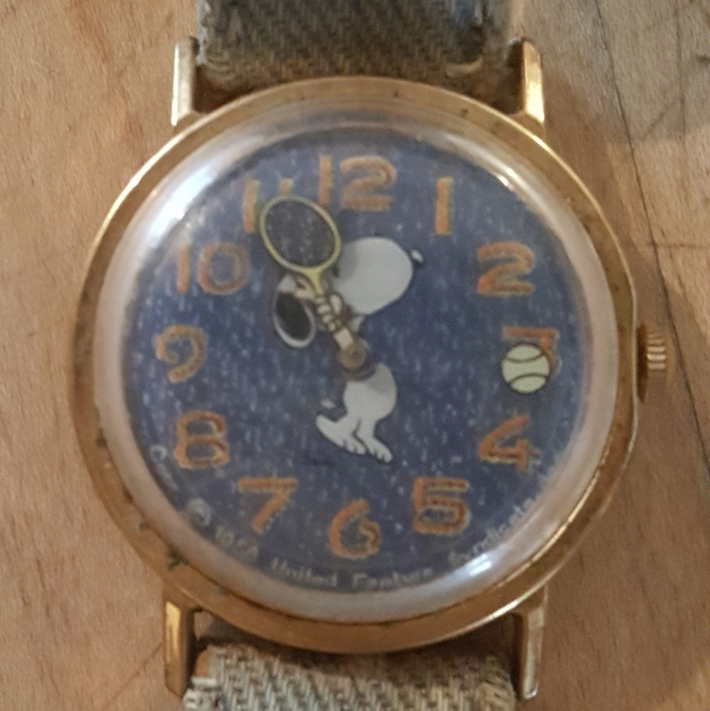 Vintage Snoopy Denim Watch 1950's