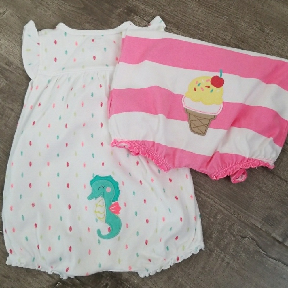 Carters romper set. 9 months