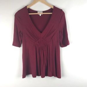 Anthropologie Deletta Pleated Empire Tee Anthropologie Deletta Pleated Empire Tee