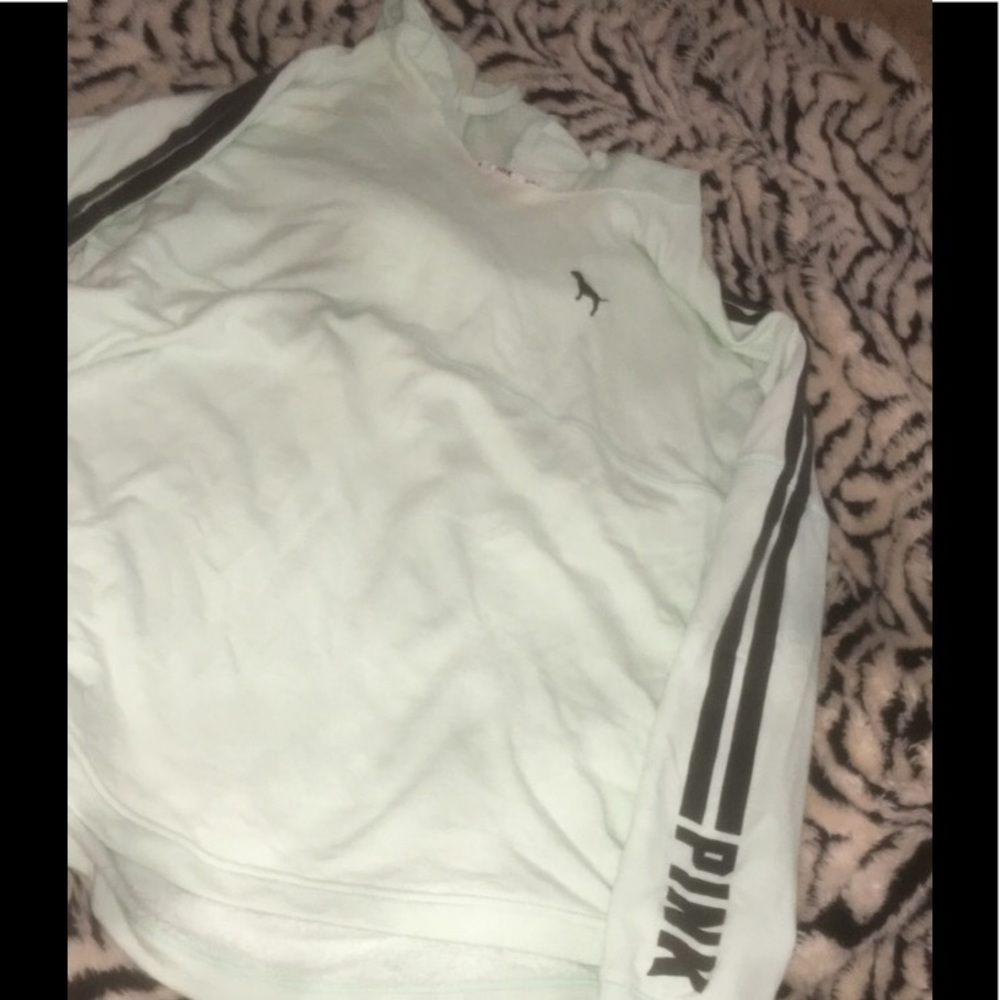 Pink Teal hooded sweater