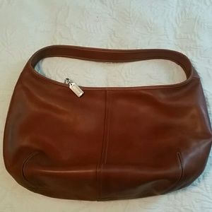 Coach hobo brown leather