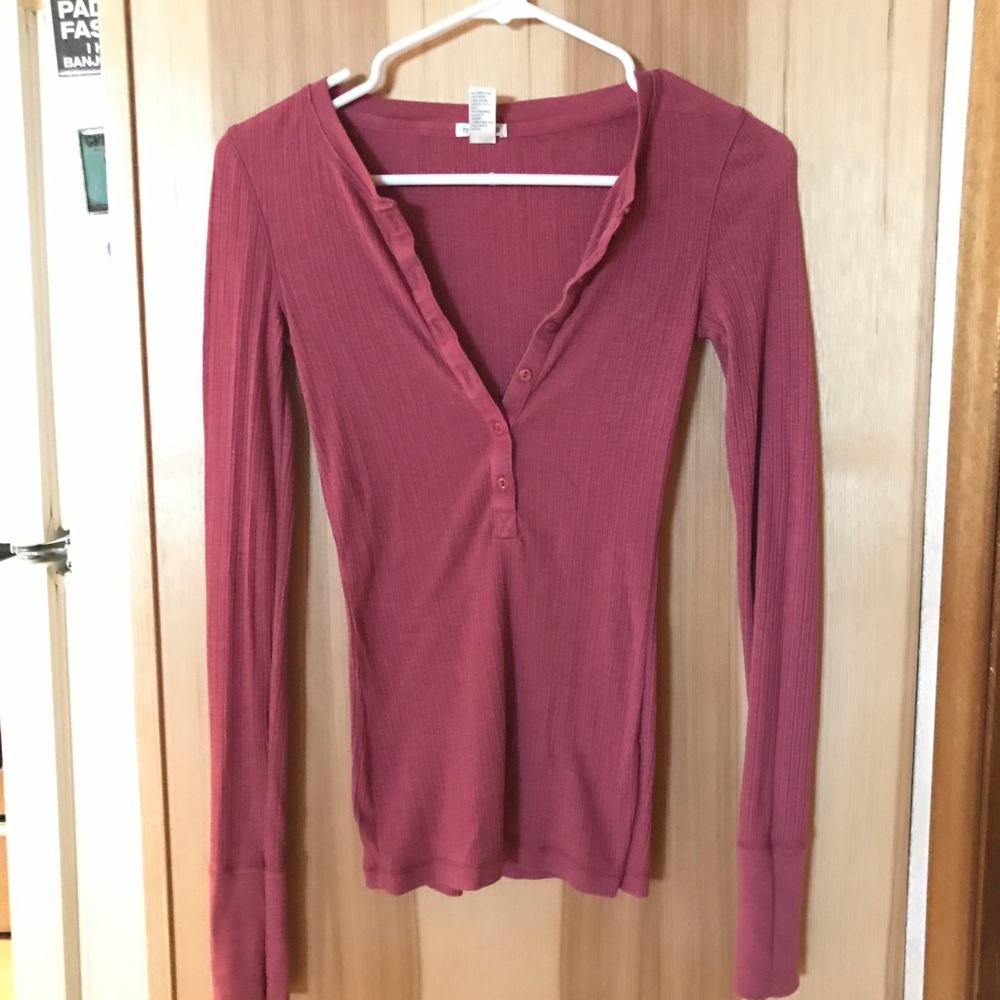 Mauve long sleeve shirt