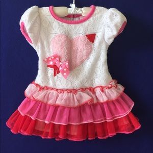 Youngland Heart Tulle dress 2T Youngland Heart Tulle dress 2T