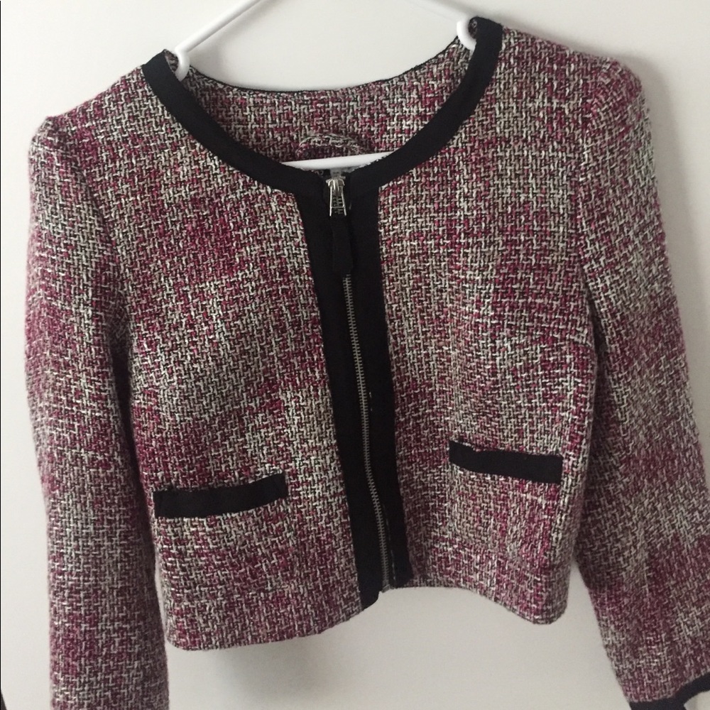 Cropped Tweed Jacket