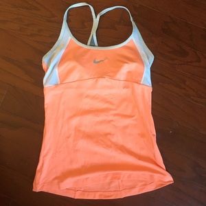 Nike racerback built in top