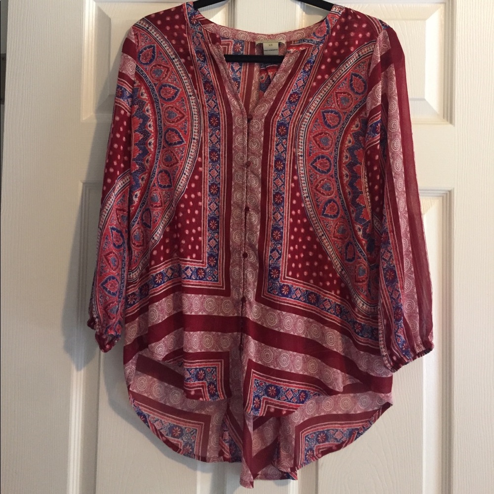 Boho handkerchief blouse by Lucky 