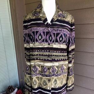 DANA BUCHMAN Silk Blouse; Vintage 1990s