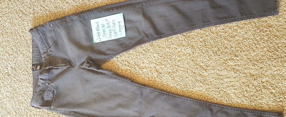 JUST BLACK GRAY JEGGINGS