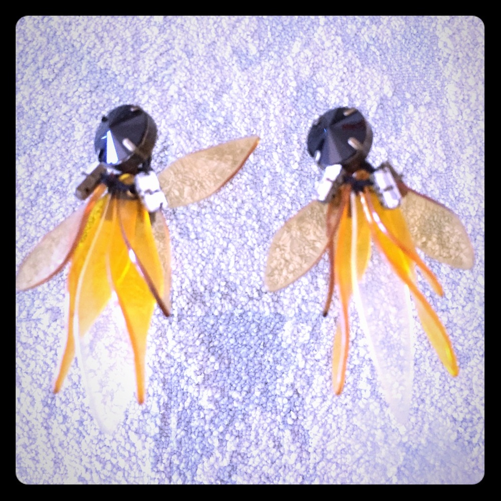 Marni x H&M unique one of a kind clip-on earrings