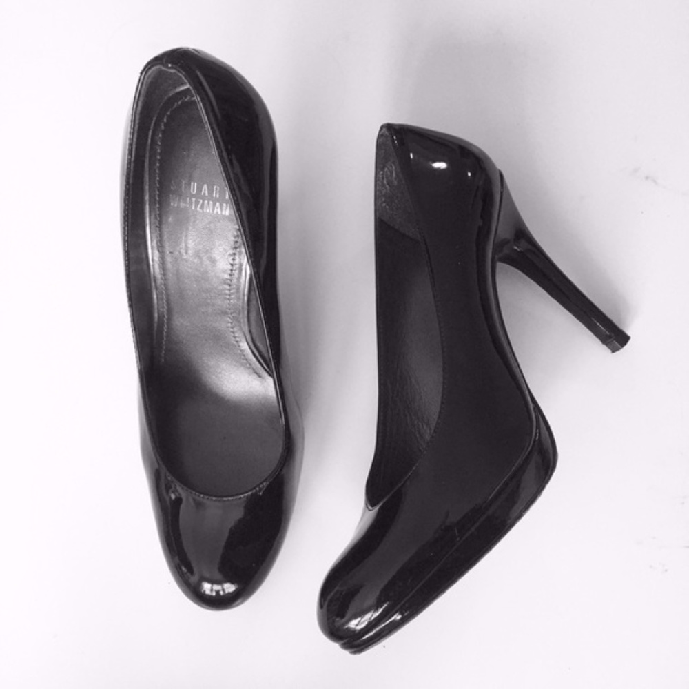 Stuart Weitzman 6.5 patent leather platform pump