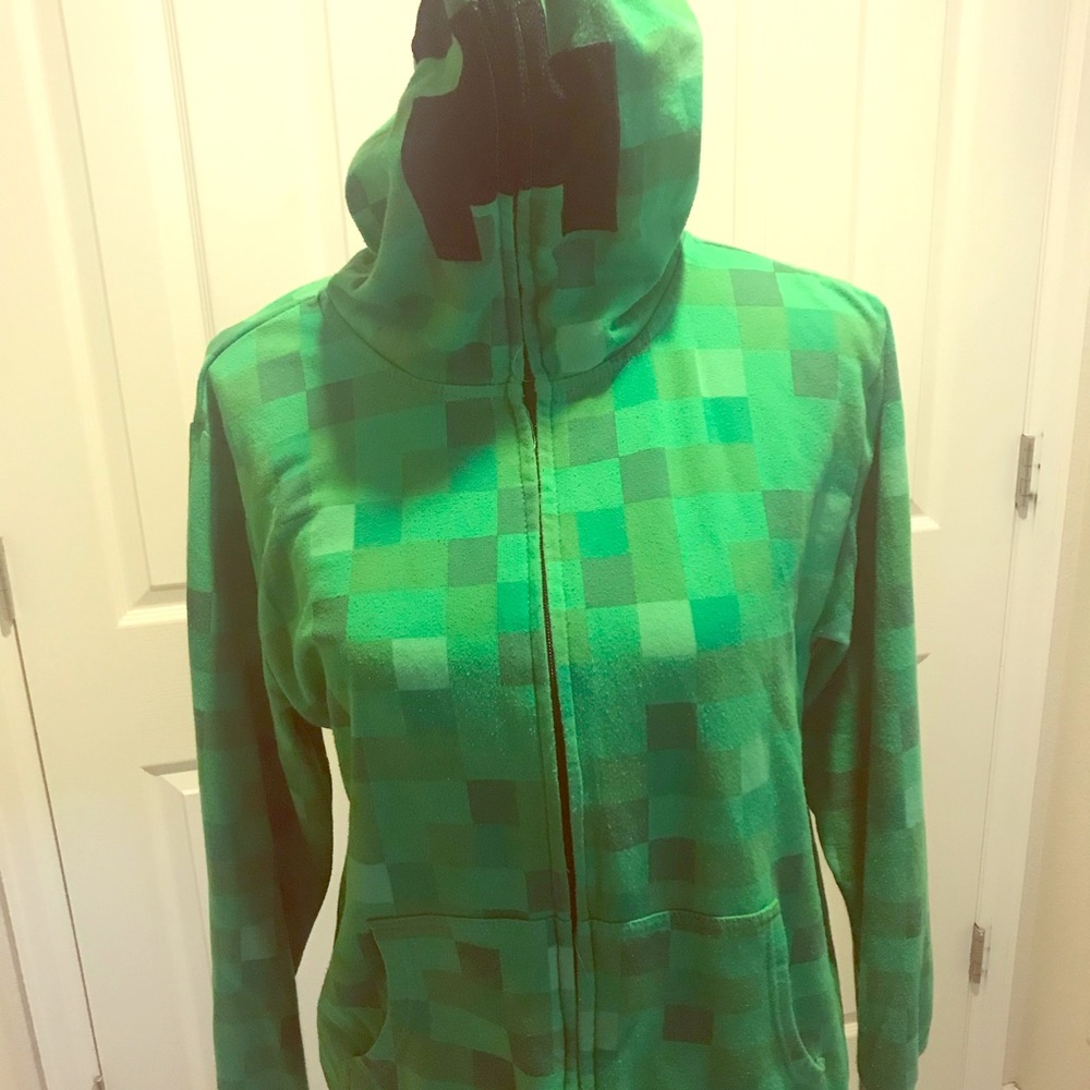 Kids Minecraft creeper hoodie