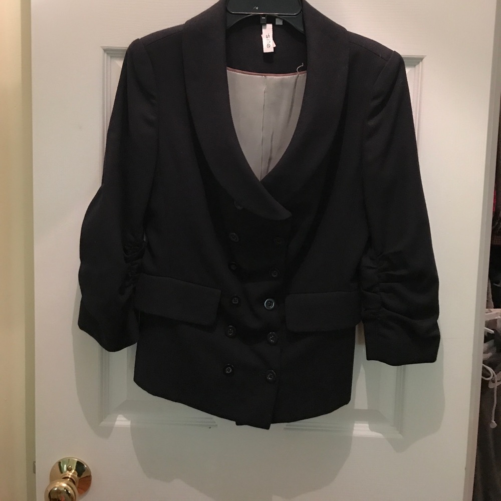 Anthropologie navy blazer