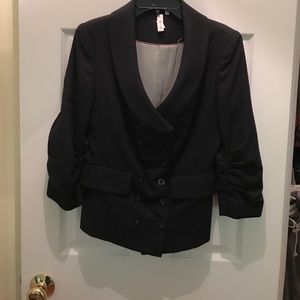 Anthropologie navy blazer