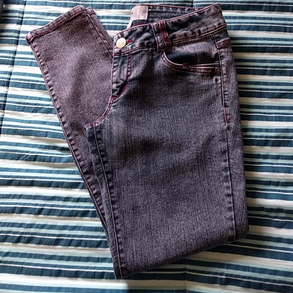 Jolt Red Tint Skinny Jeans
