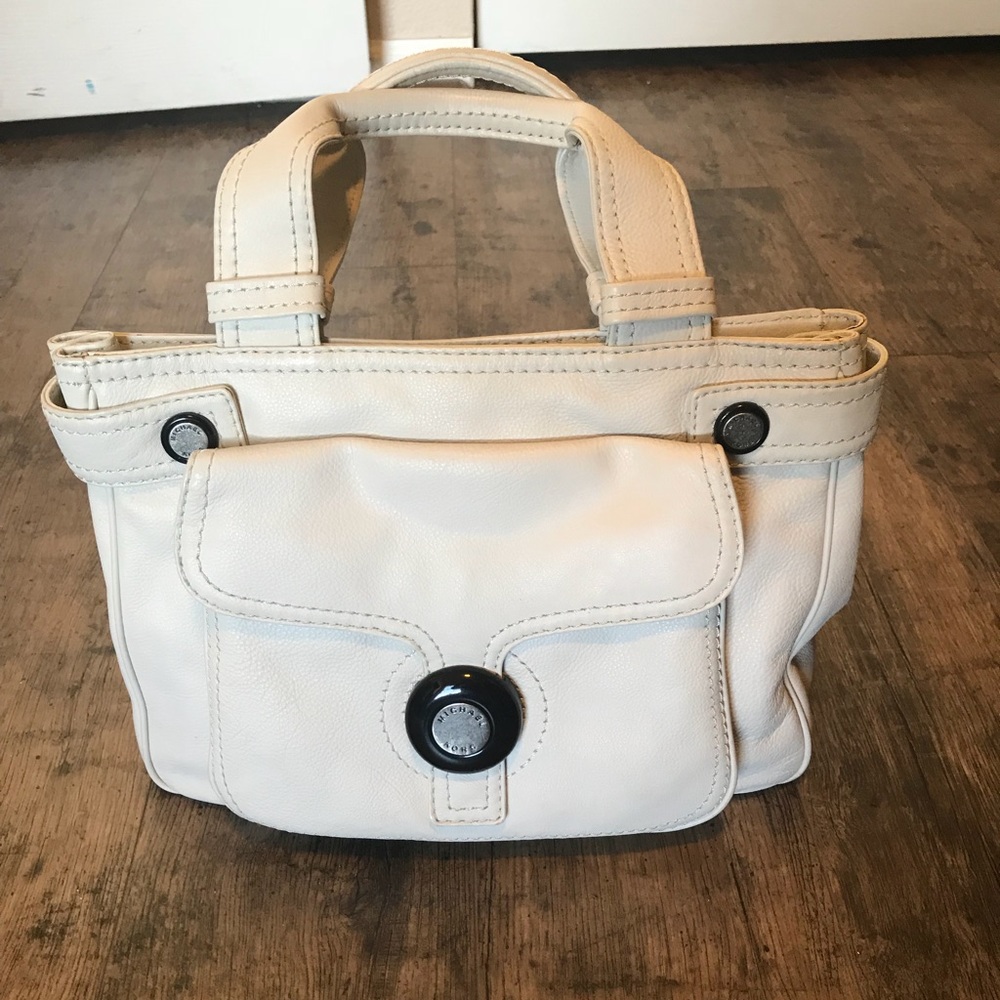 Michael Kors Cream Leather Handbag