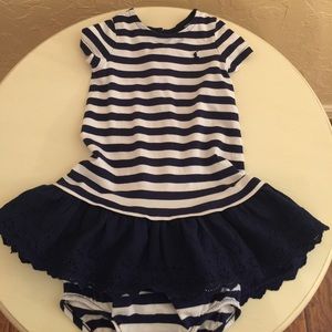 Navy/White Polo Baby dress