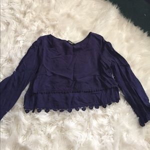 Navy crop top. Got it from TJ Maxx.